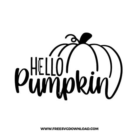 Hello pumpkin free SVG & PNG cut files 2 | Free SVG Download