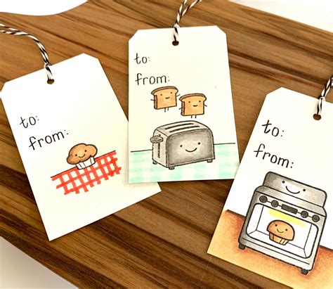 Bread Tags Set of 6 tags Handmade Bread Tags Tags for Baked | Etsy