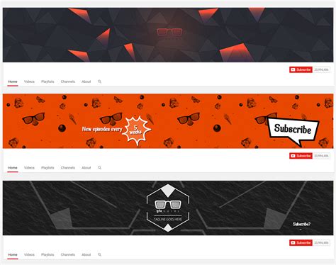 Youtube banner template psd - Free Graphics