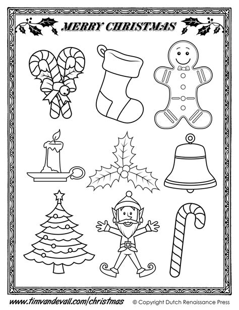 Christmas Cut Outs - Tim's Printables