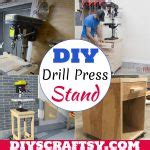 20 Functional DIY Drill Press Stand Ideas - DIYsCraftsy