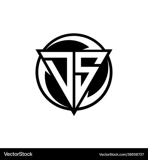 Ds logo monogram design template Royalty Free Vector Image