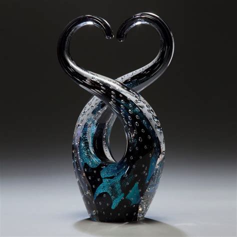 Forever Black Cremation Ash Sculpture