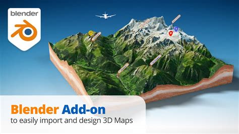 Free Blender addon 3D map | Create Your Own 3D Map Online