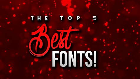 Best FREE Fonts to Use for Your YouTube Channel! (YouTube Thumbnails ...