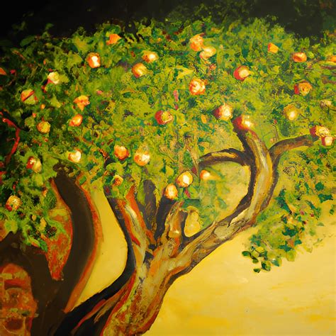 Apple Tree Painting · Creative Fabrica