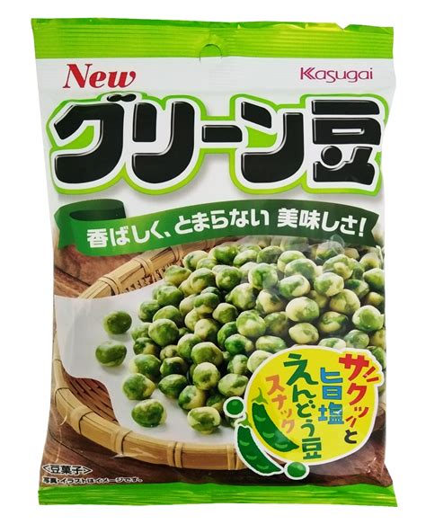 Roasted Green Peas – Kasugai Green Mame – 73g – Deans Fujiya