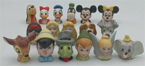 Grolier The Disney Collection 1988 Miniature Character Head Figurines ...