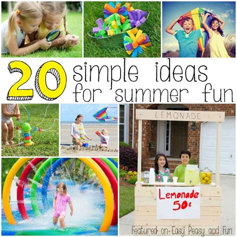 20 Super Fun Summer Activities for Kids - Easy Peasy and Fun