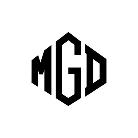 MGD letter logo design with polygon shape. MGD polygon and cube shape logo design. MGD hexagon ...