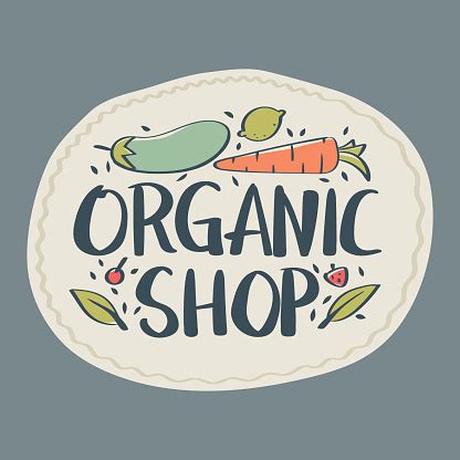 Logo Makanan Organik Handdrawn Ilustrasi Stok - Unduh Gambar Sekarang - Gambar - Produk seni ...