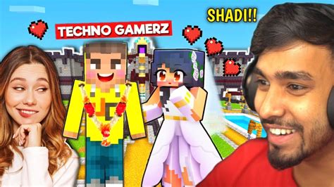 @TechnoGamerzOfficial GETTING MARRIED WITH HIS GIRLFRIEND IN MINECRAFT | Techno Gamerz ...