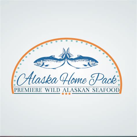 Create a premier wild Alaska seafood logo for a seafood subscription ...