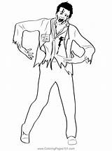 Zombie 3 Coloring Page For Kids  Free Zombies Printable Pages sketch template