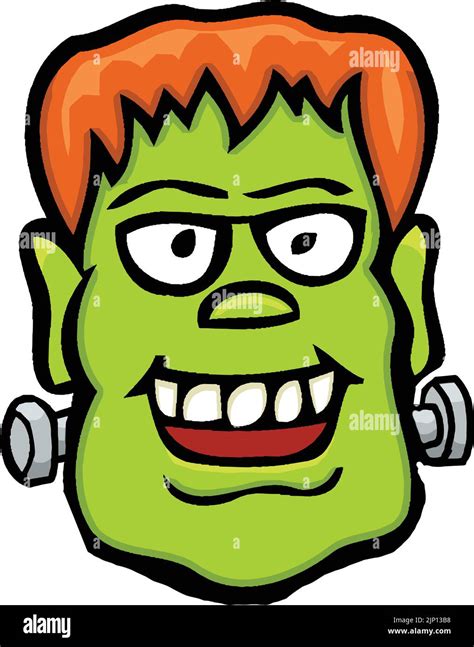 cartoon drawing of frankenstein face Stock Vector Image & Art - Alamy