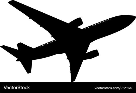 Airplane Silhouette / Airplane silhouette from aircraft, air transport, airplane, and transport ...