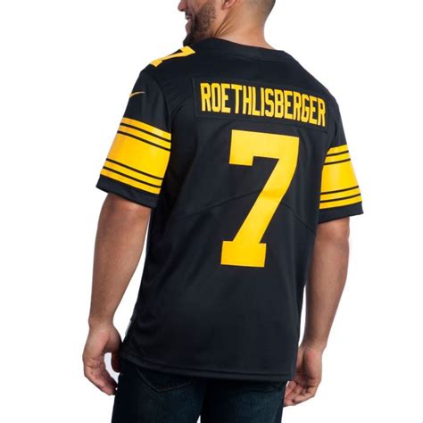 Pittsburgh Steelers Nike #7 Ben Roethlisberger Limited Color Rush Jersey