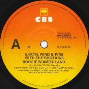 Earth, Wind & Fire With The Emotions – Boogie Wonderland (1979, Vinyl ...