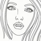 Blank Girl Face Coloring Pages sketch template