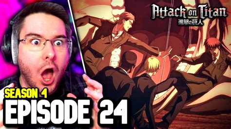 ATTACK ON TITAN Season 4 Part 2 Episode 24 REACTION | Attack on Titan ...