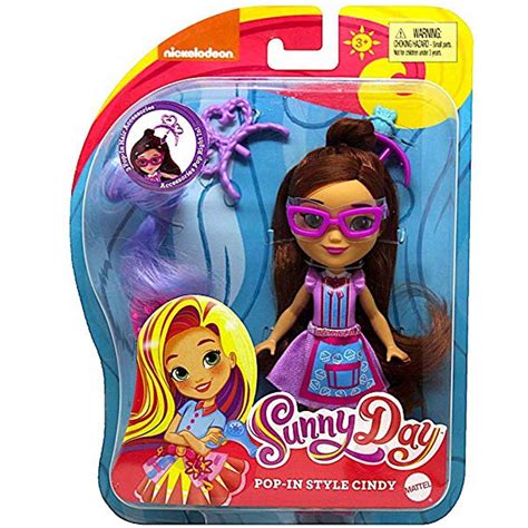 Nickelodeon Sunny Day Pop-In Style Cindy Doll - Includes Glasses and Brush Accessories - Walmart.com