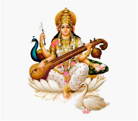 Saraswathi Goddess, HD Png Download - kindpng