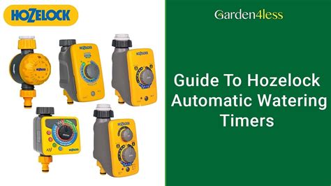 Guide To Hozelock Automatic Watering Timers - Garden4Less - YouTube