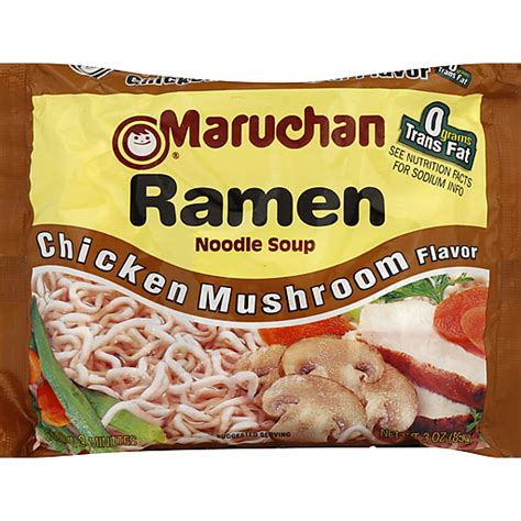 Maruchan Soup, Ramen Noodle, Chicken Mushroom Flavor 3 Oz | Ramen | Festival Foods Shopping