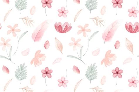 Free Vector Watercolor Flowers Illustration Set