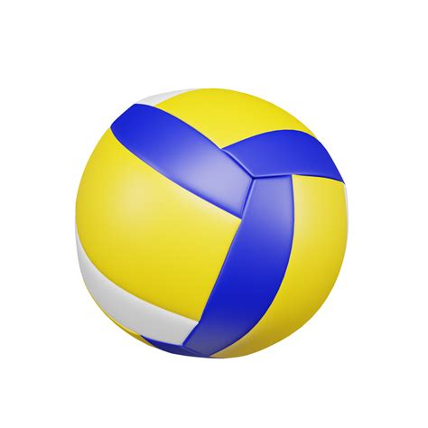 3D render volleyball isolated on transparent background 9357880 PNG