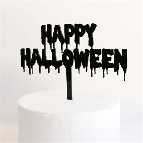 Happy Halloween Cake Topper | Halloween cake topper, Halloween cakes, Cake toppers