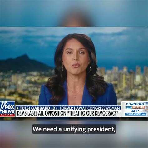 Tulsi Gabbard 🌺 - Our president should be uniting our country. Instead, Biden is dividing us by ...