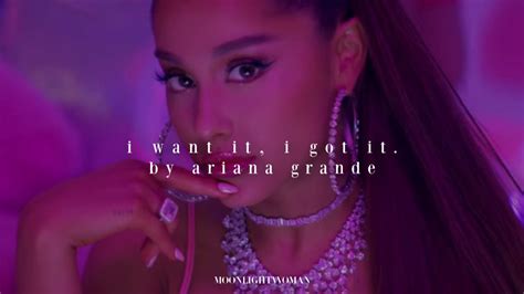 i want it, i got it by ariana grande - YouTube