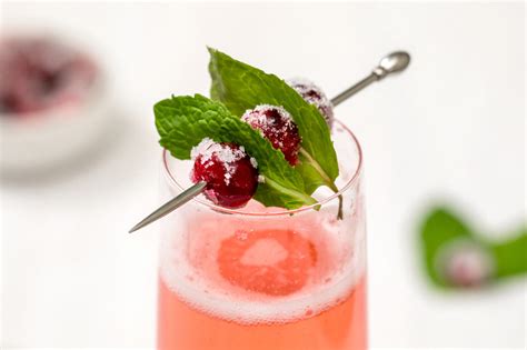 Cranberry Cava cocktail