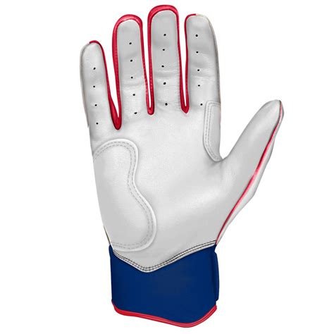 Short Cuff Red White & Blue Batting Gloves | Nimmo Series – BRUCE BOLT