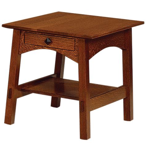 Arts & Crafts McCoy Amish End Table In 2 Size Options | Cabinfield