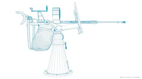 ArtStation - Oerlikon 20mm anti-aircraft gun | Game Assets