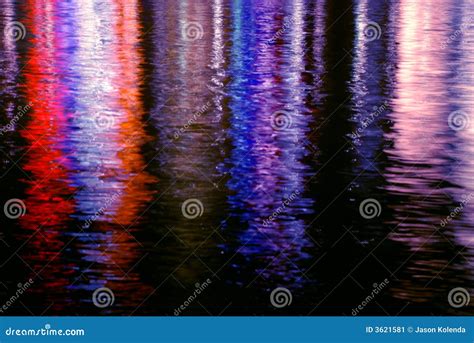 Colorful Water Light Reflections Stock Image - Image of lights, water: 3621581