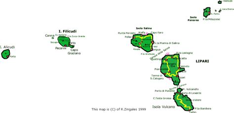 Cartina Geografica Italia Isole Eolie | Cartina