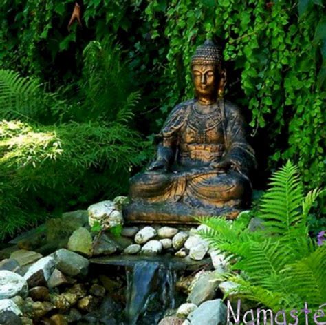 Buddha Meditation Garden Zen Rock Garden, Zen Garden Design, Japanese Garden Design, Buddha ...