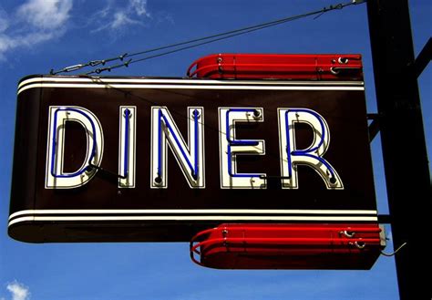 Signage | Diner sign, Diner, American diner