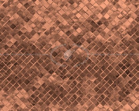 Mosaico copper metal plate texture seamless 10758