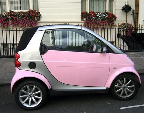 cute pink car | Smart car, Pink car, Cute cars