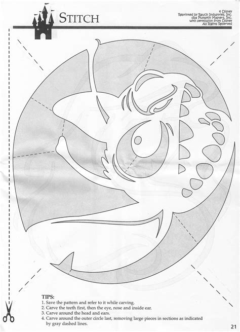 Disney: Lilo & Stitch (Free Pumpkin Stencil - Pumpkin Pattern - Pumpkin ...