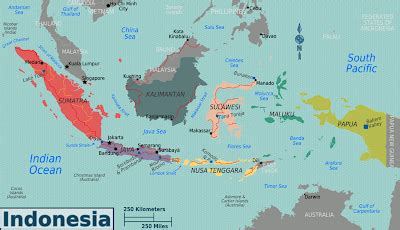 Indonesia Map With Equator