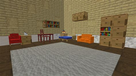 Furniture 3D Pack mod for Minecraft Bedrock edition Minecraft Mod