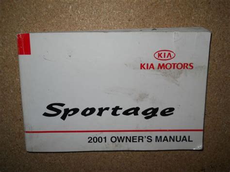 Sell 2001 KIA SPORTAGE OWNERS MANUAL in Minersville, Pennsylvania, United States, for US $14.99
