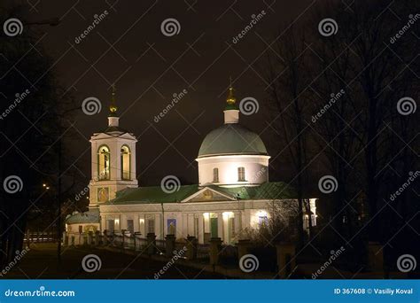 Night church stock photo. Image of cross, cultus, temple - 367608