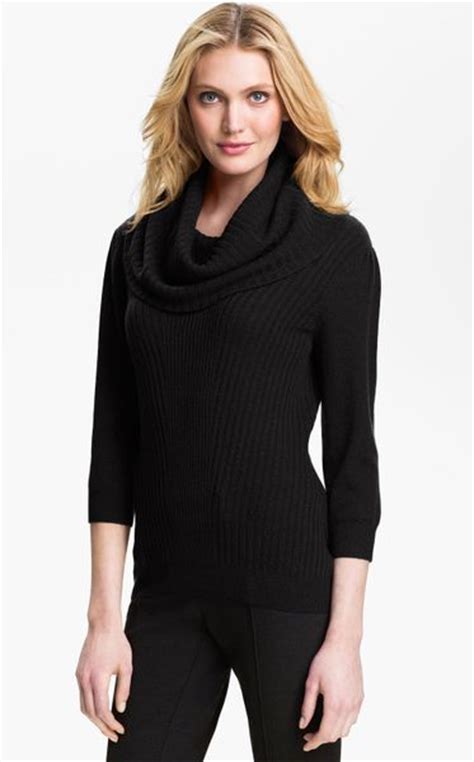 Classiques Entier Cowl Neck Cashmere Sweater in Black | Lyst