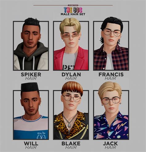 Sims 4 Maxis Match Male Hair Pack Sims 4 - Infoupdate.org